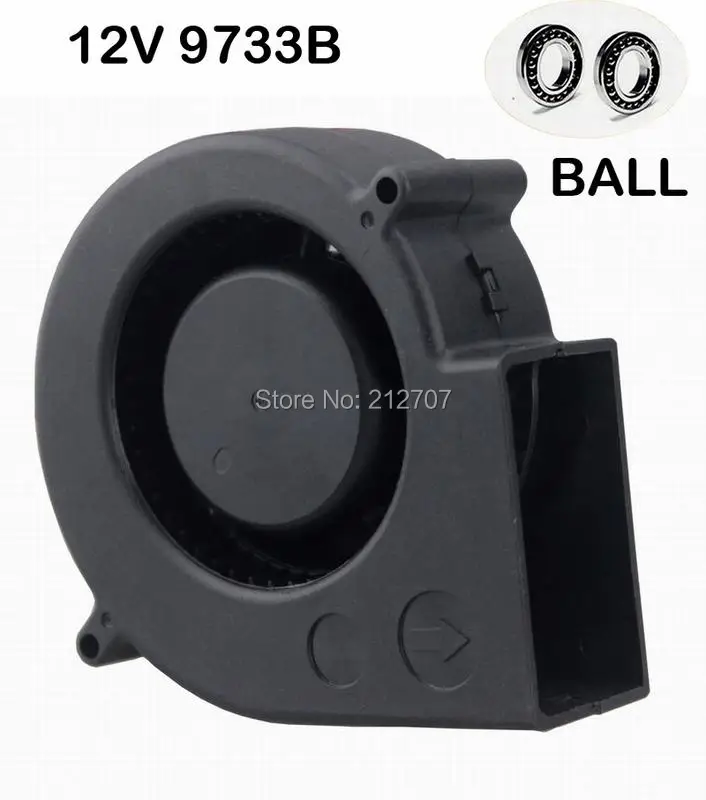 1 шт. Gdstime DC 12 В шарикоподшипник 9733 97 мм вентилятор x 33 центрифугический охлаждения