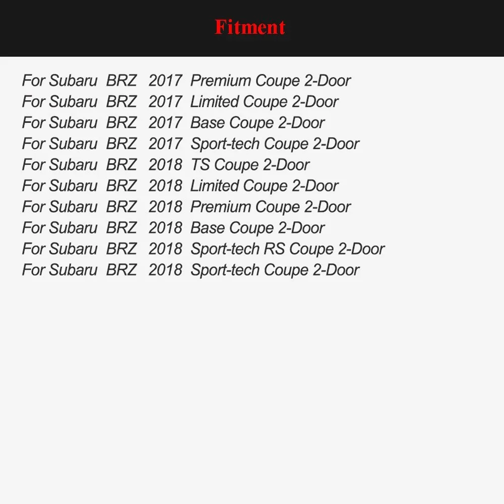 Передний бампер из углеродного волокна для Subabu BRZ 2017 2018 Base TS Sport tech Limited Premium 2 Door