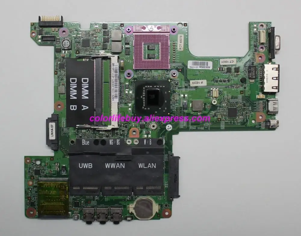

Genuine CN-0PT113 BR-0PT113 0PT113 PT113 07211-3 48.4W002.031 Laptop Motherboard Mainboard for Dell Inspiron 1525 Notebook PC