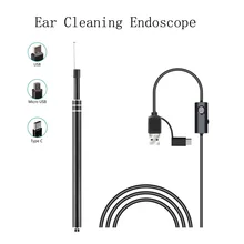 Бытовой 300000 Дисплей 5,5 мм ухо эндоскоп видео медицинской безопасности IP67 Водонепроницаемый Камера просты в эксплуатации прекрасным подаркам