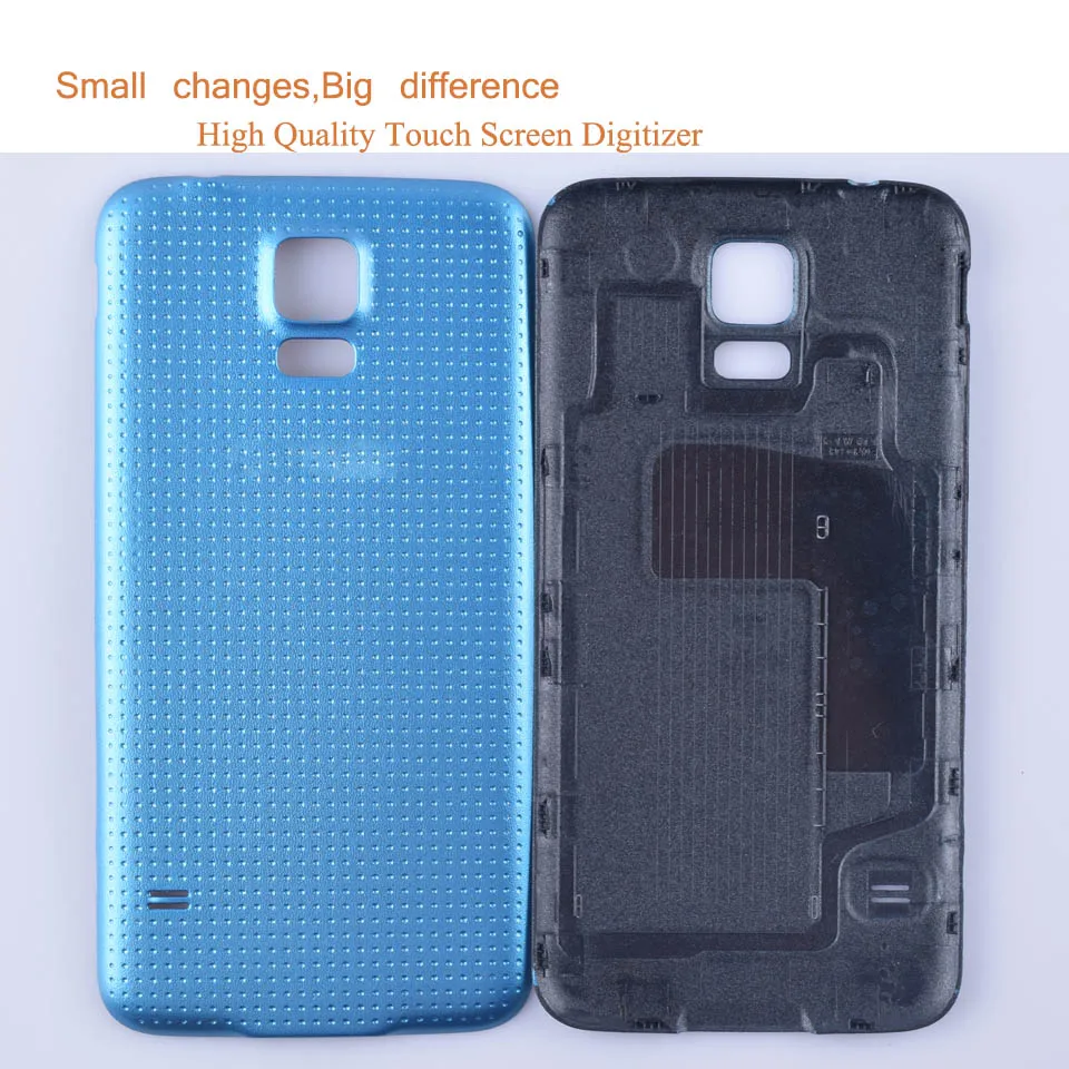 10 шт./лот для Samsung Galaxy S5 i9600 G900F G900H SM G900 корпус Крышка батарейного отсека задняя