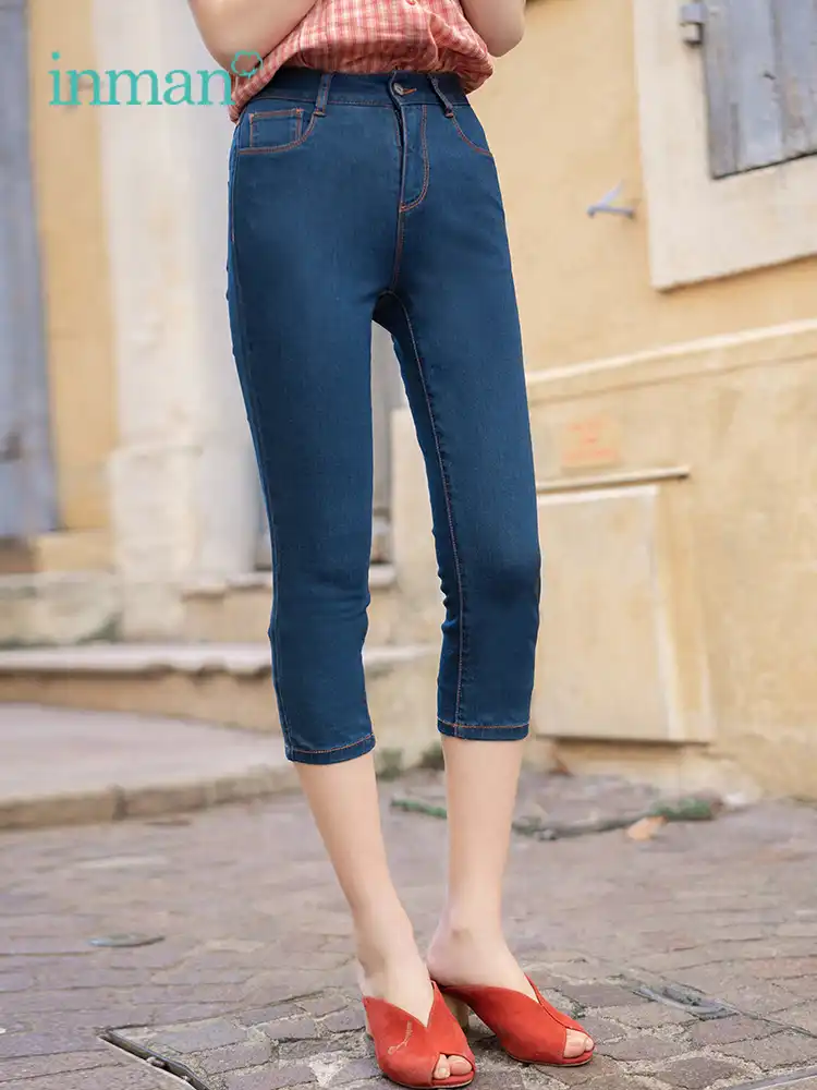 three quarter jeans womens