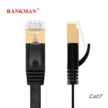 Rankman Ethernet Network Cable Flat Cat7 Cable Lan RJ45 Patch Cord for Router PC STB ADSL Modem 