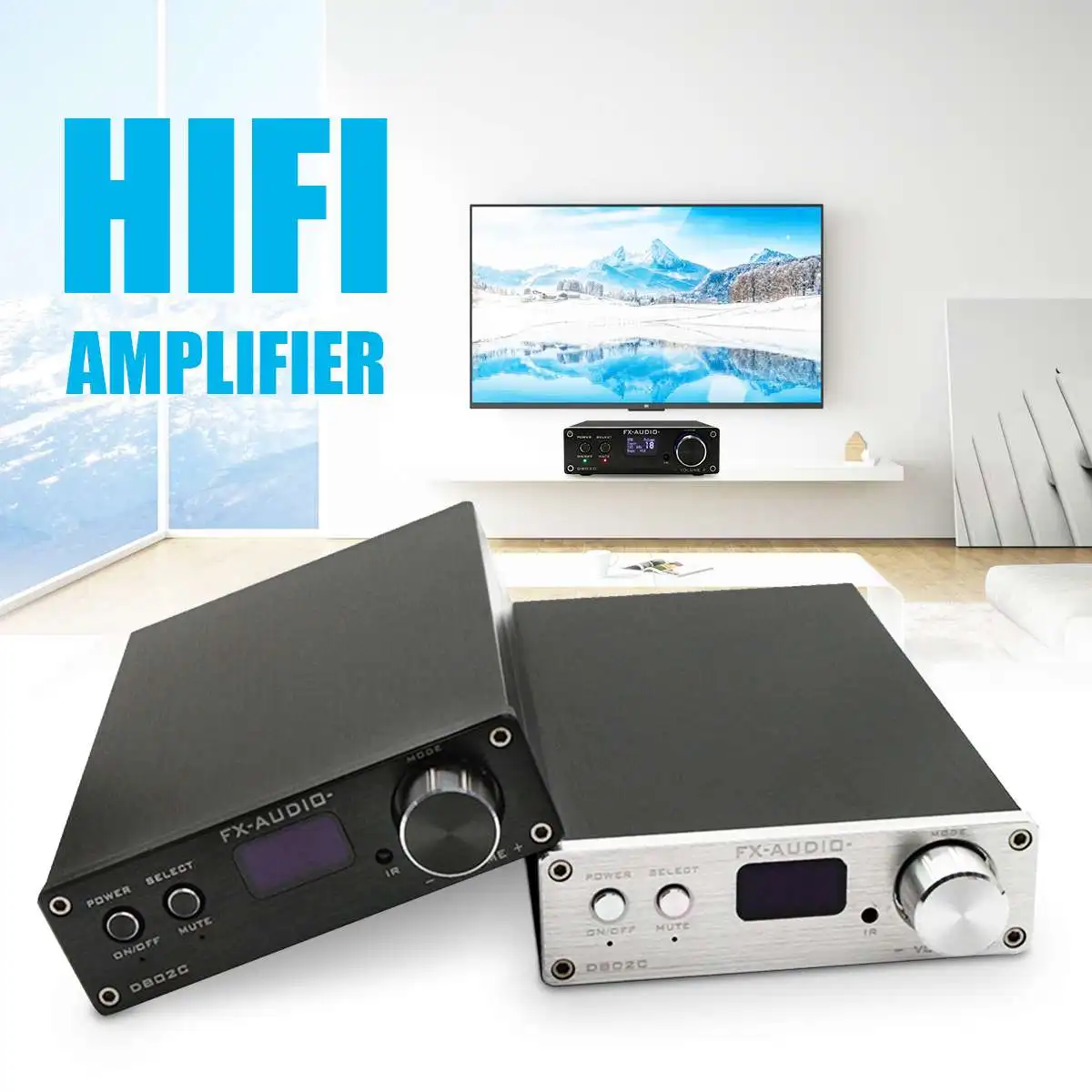 FX audio 80Wx2 CSR57E6 HIFI цифровой аудио усилитель 32 В 5A USB/оптический/коаксиальный/bluetooth/AUX