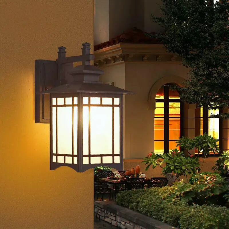 Veranda Ip55 Waterproof Outdoor Wall Lamp Led Lantern For Villa Garden