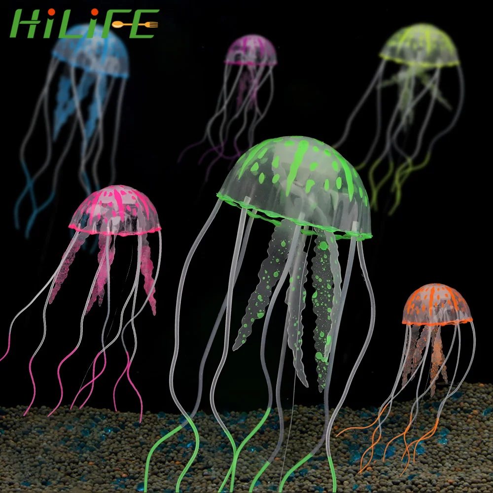 1 шт. силиконовая искусственная Медуза HILIFE|Декорации| |