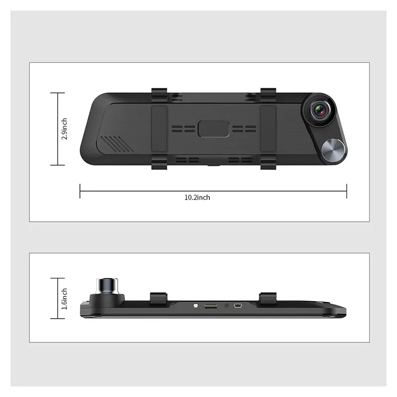 ANSTAR F960 потоковое Зеркало Dvr регистратор камеры 10 IPS сенсорный экран Full HD 1080P