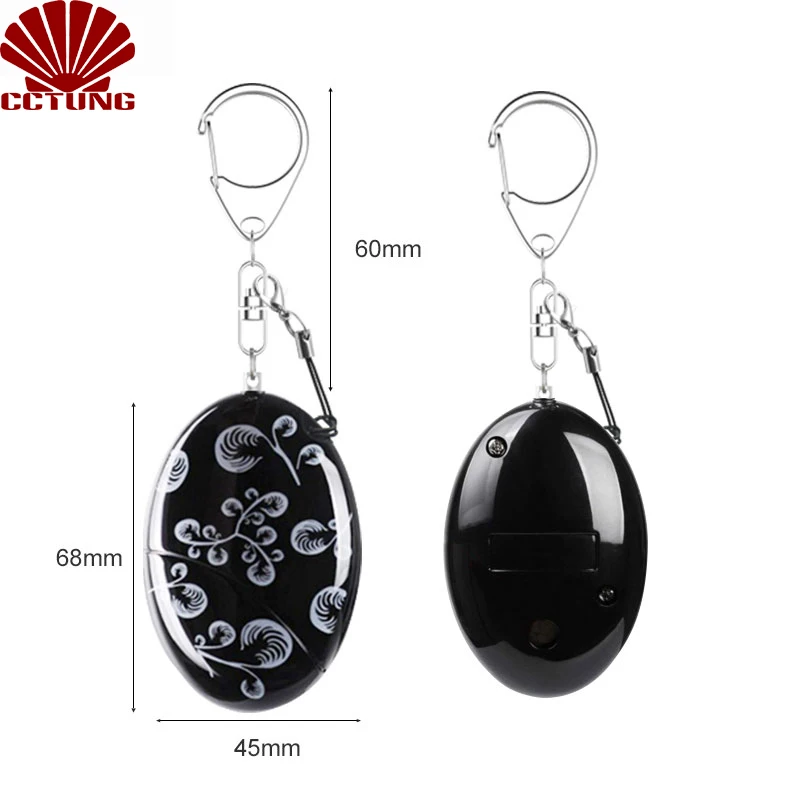 WaterProof 130db Song Alarm Siren Self Defense Emergency Personal Alarm Battery Built-in To Help Scare Off Fashion Decoration