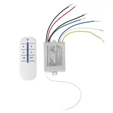 4 реле 220 в беспроводной Радиочастотный пульт дистанционного управления передатчик+ приемник цифровой Интеллектуальный Умный Цифровой домашний настенный светильник