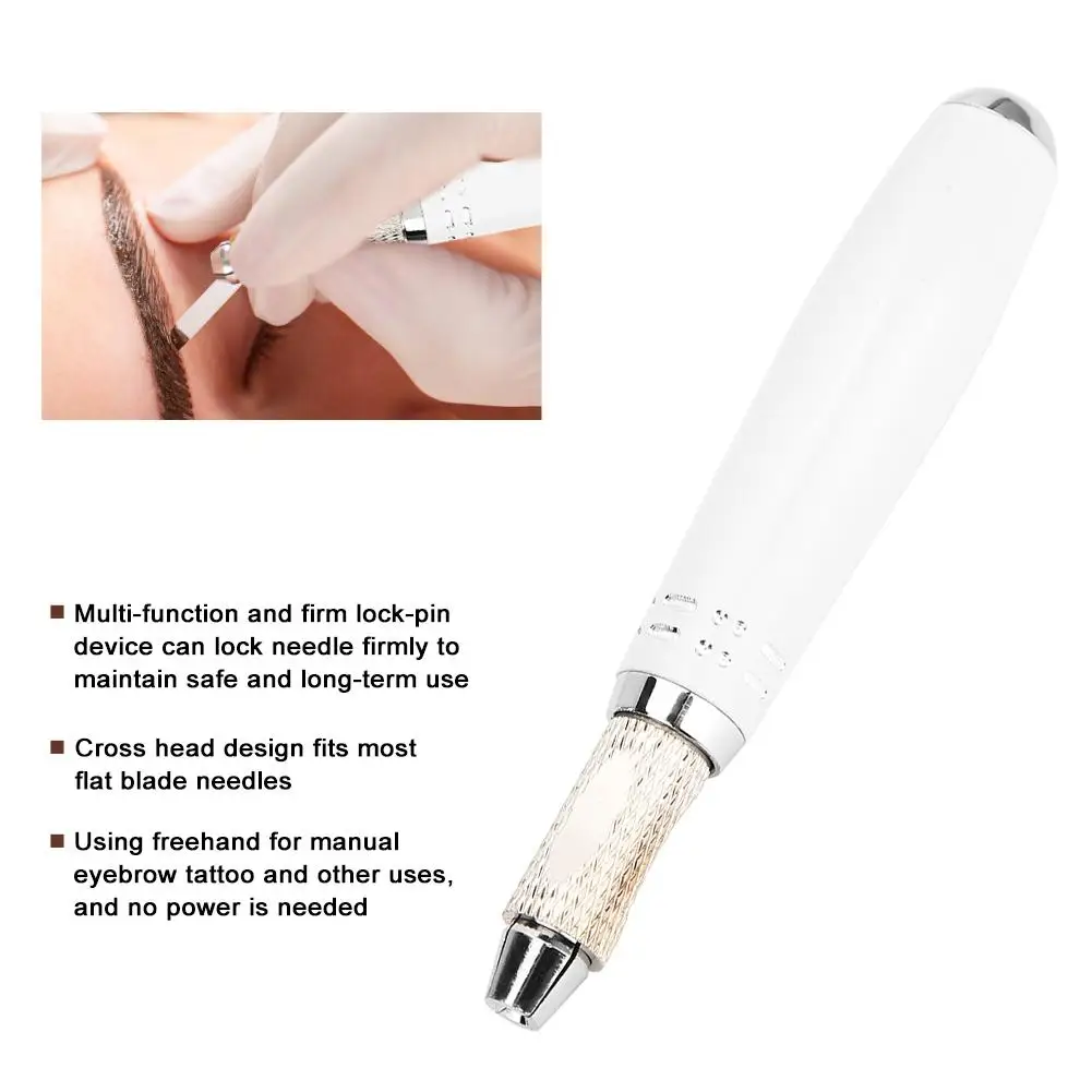 Multifunctional Eyebrow Tattoo Pen Microblading Manual Needle Semi Permanent Makeup Tool | Красота и здоровье