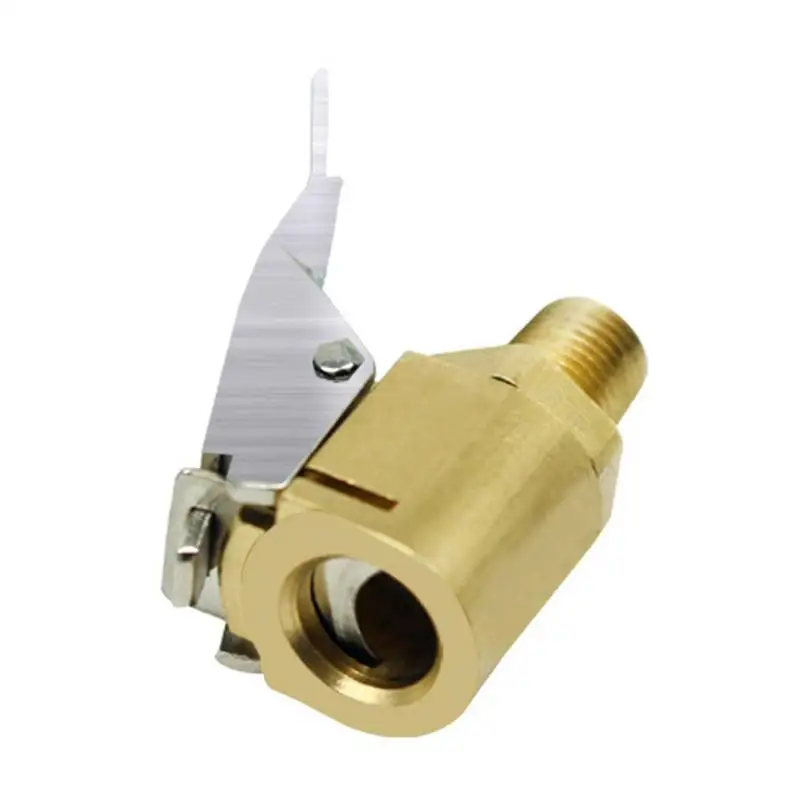 

1PC Car Auto Brass 8mm Tyre Wheel Tire Air Chuck Inflator Pump Valve Clip Clamp Connector Adapter car accessories New