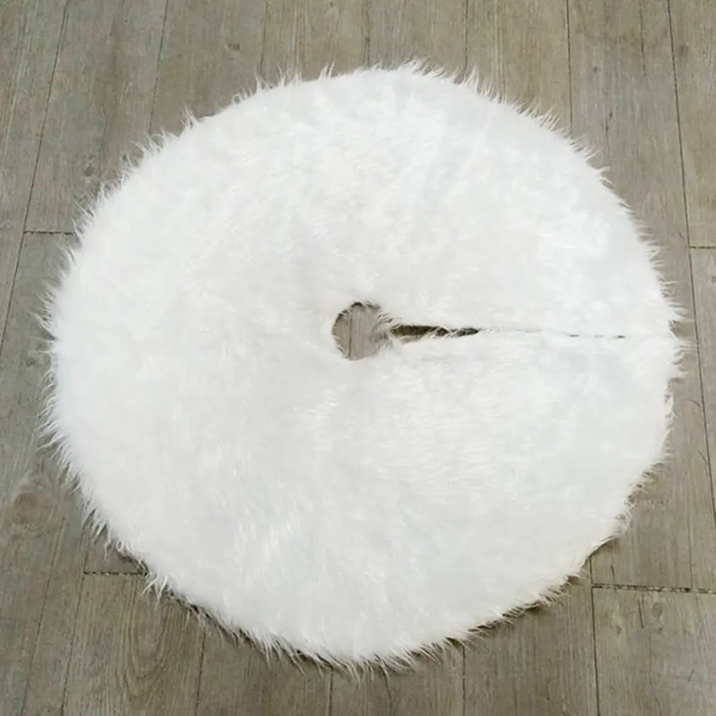 

Christmas Tree Plush Skirt Snow White Faux Fur Christmas Tree Skirt Ornaments Xmas Tree Skirts Christmas Decoration