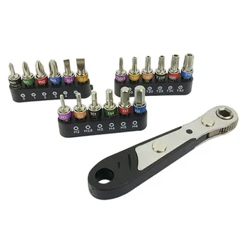 

Mini Ratchet Wrench Set Combo Tools Kit Portable Multi-Head Wrench Set Durable Hardware Tool Hand Tool Sets