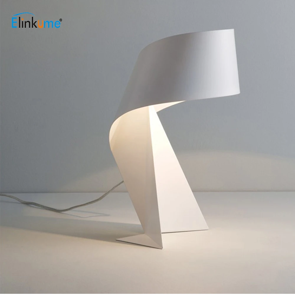 

Modern Black and White Table Lamp E27 LED Light for Living room Bedroom Simple Style