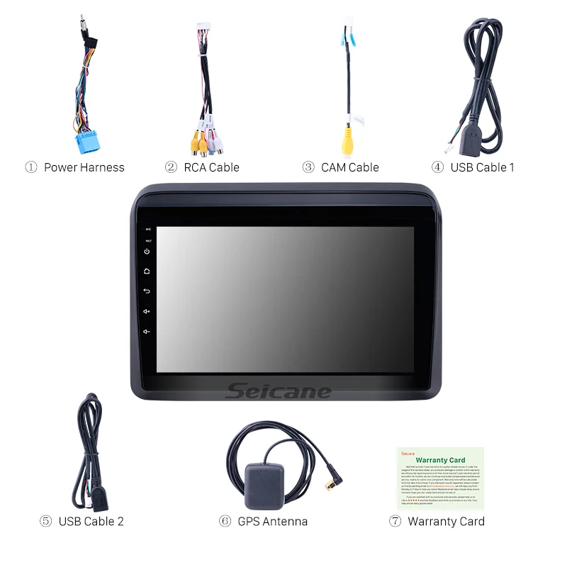 Best Seicane Car Multimedia player GPS Autoradio 2 Din 9 Inch For Suzuki ERTIGA 2018-2019 Bluetooth FM Radio support WIFI DVR OBD 3G 5