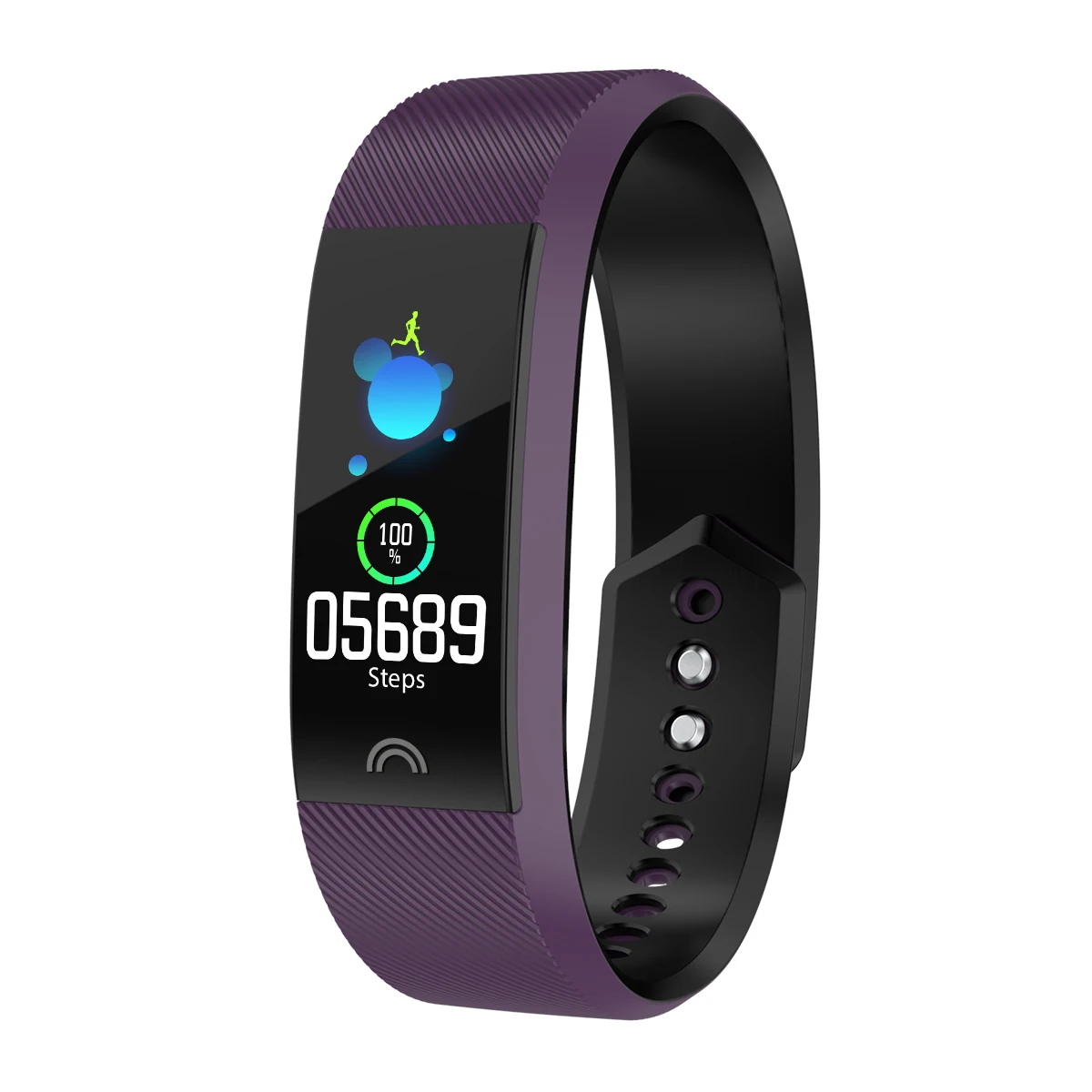 

F6 Smart Bracelet Colorful Screen Ip67 Water Resistant Bluetooth Heart Rate Monitor Compatible With Ios Android Purple