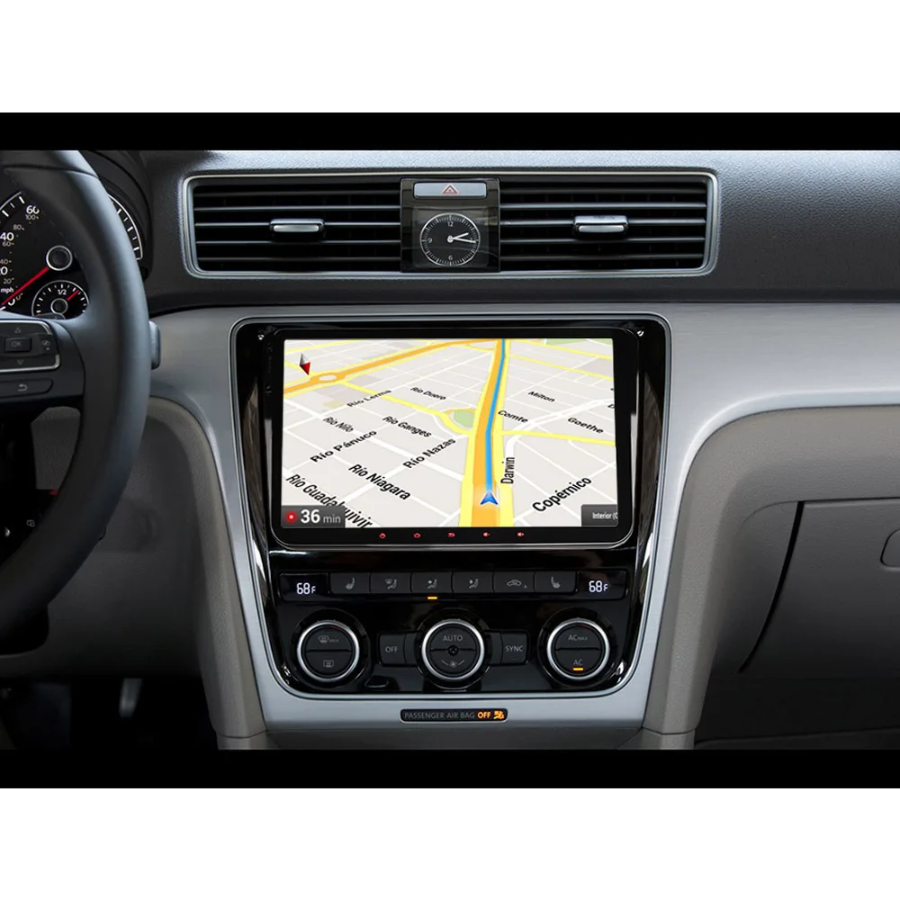 9 &quotDAB + Android 8 1 Авторадио СБ Navi WiFi 4G GPS DVR OBD Bluetooth стерео для VW Passat Golf Mk5/6 T5 EOS