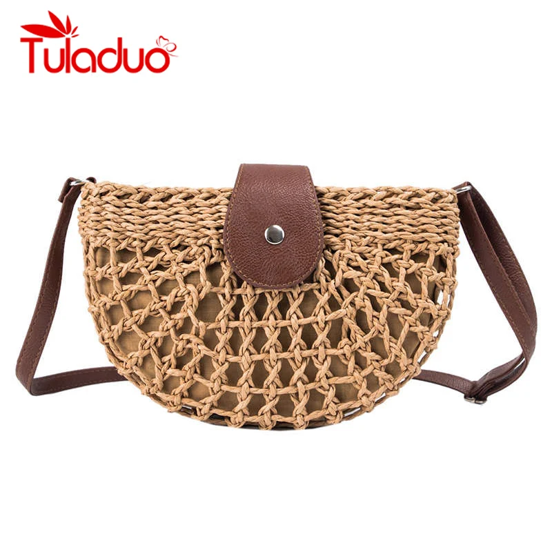 

Trend Mulit Style Straw Bag Handbags Women Summer Rattan Bags Handmade Woven Beach Circle Handbag New Fashion Bolsa Feminina