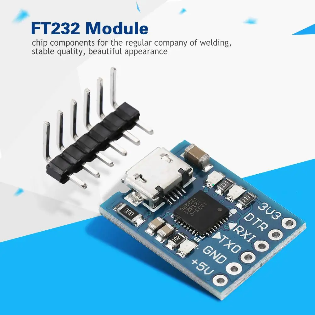 FT232 микро usb к UART TTL модуль 6Pin последовательный преобразователь STC заменить