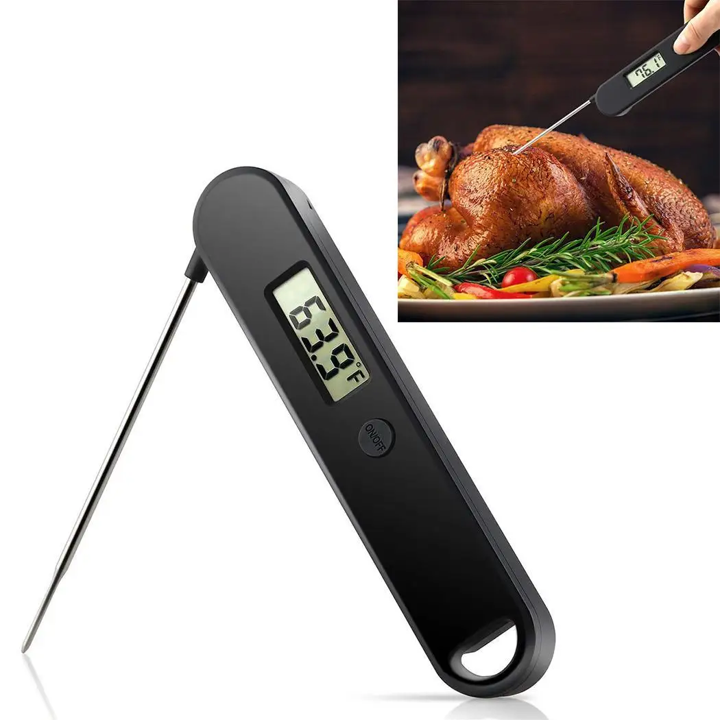 Button Resistance 2 Screen Battery 1s Digital 44N Measurement Temperature Food Display x LCD 300C Wireless Foldable 50 |