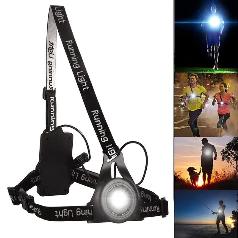 Running Light Waterproof USB Rechargeable Flashlight Warning Lights