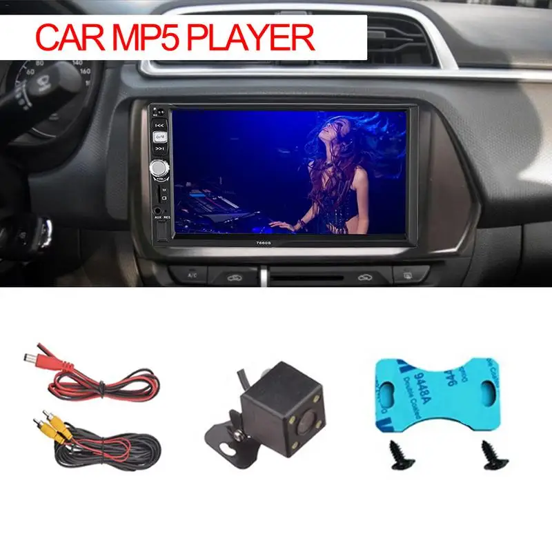 

7-Inch High-Definition Dual-Ingot MP5 Player Car Bluetooth Reversing Panel Navigator Multimedia Digital Touch Screen