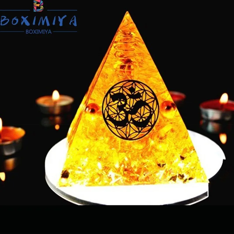 

Reiki Orgonite High Frequency Energy Pyramid Transit Judiciary Office Living Room Store Energy Pyramid Chakra Transport Gift