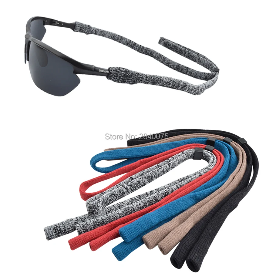 Einzelhandel Mode einstellbare sport brillen sonnenbrille neck string cord außen brillen lanyard halter Kopf Band 5 farben