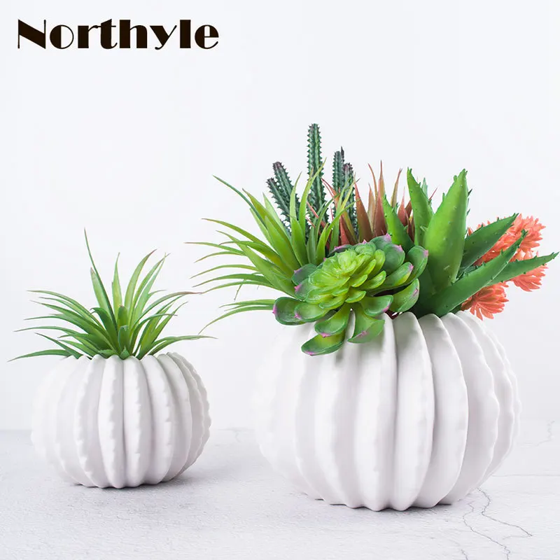 

DH Simulating Multi Stone lotus flower fake aloe grass Artificial cactus succulents diy garden decoration Fleshy Botany plantin