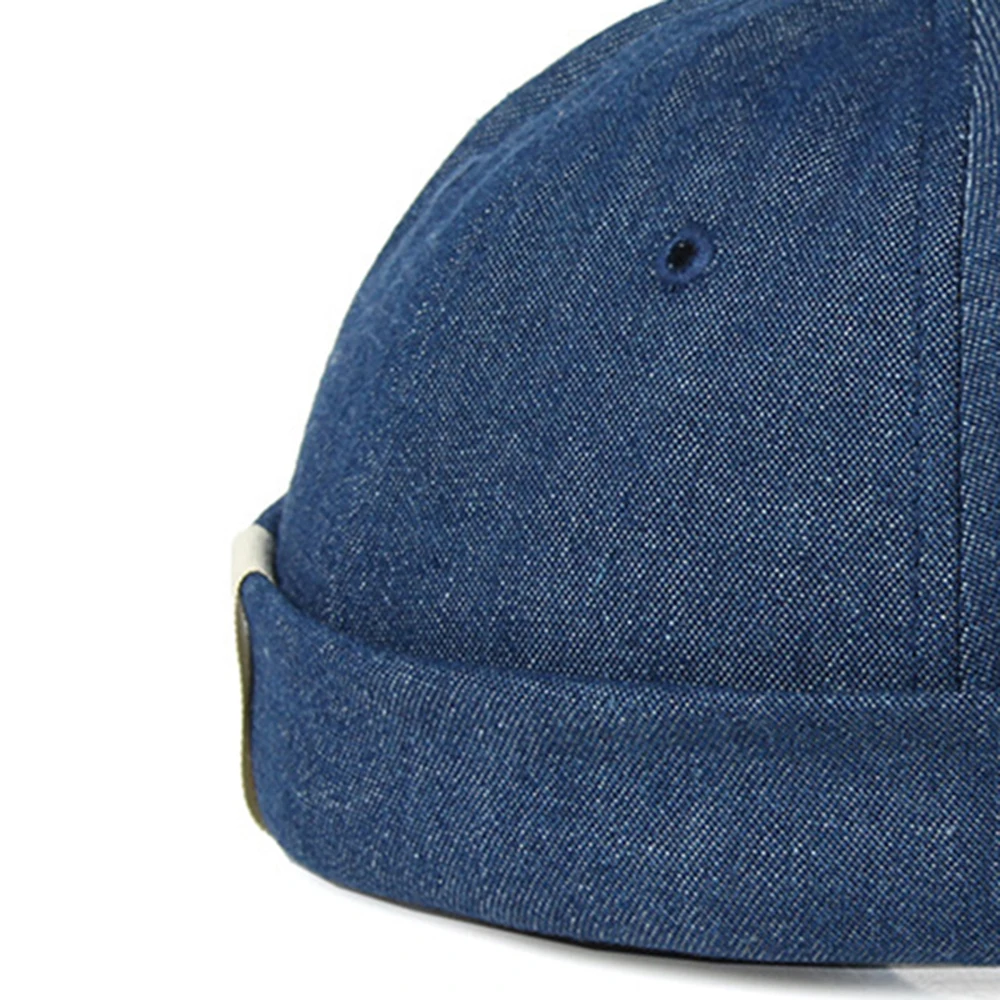 Adjustable French Brimless Hat Mens Vogue Retro Skull cap Docker Sailor Cap Biker Beanie Retro Sun Hats Vintage Unisex Harajuku 6