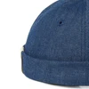 Adjustable French Brimless Hat Mens Vogue Retro Skull cap Docker Sailor Cap Biker Beanie Retro Sun Hats Vintage Unisex Harajuku 6