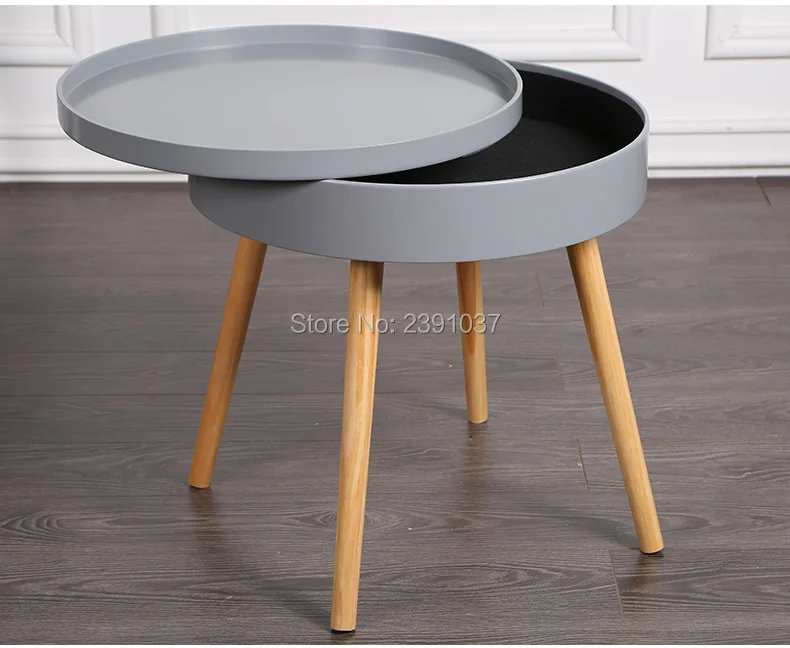Nordic coffee table round Storage sofa table coffee round table, round furniture, for tatatami tea house coffee shop