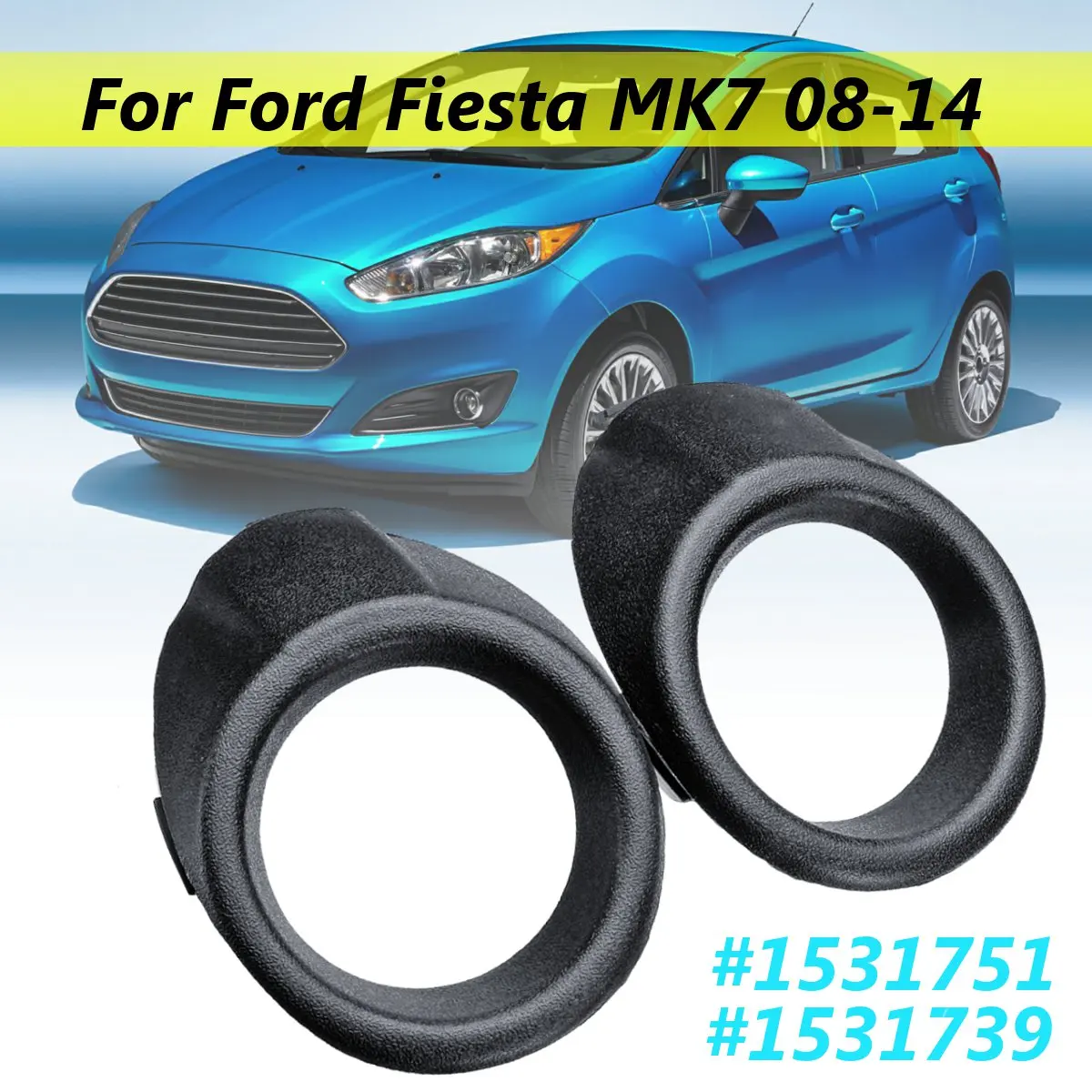 Для Ford для Fiesta MK7 2008 09 10 11 12 2014 #1531751 1 пара накладка переднего бампера автомобиля