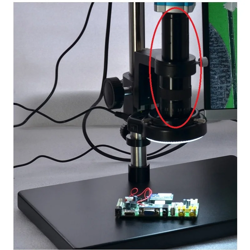 180X Монокуляр оптический зум C-Mount окуляр 0.7X-4.5X Регулируемый 25 мм CCD C Mount промышленный микроскоп с цифровой камерой Объектив CS