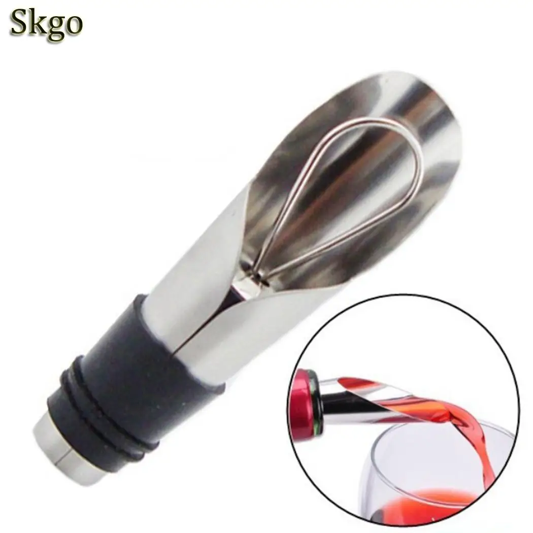 

Stainless Beer Kitchen Steel Funnel Wine Stopper Vacuum Wine Silver New Bar Stopper black