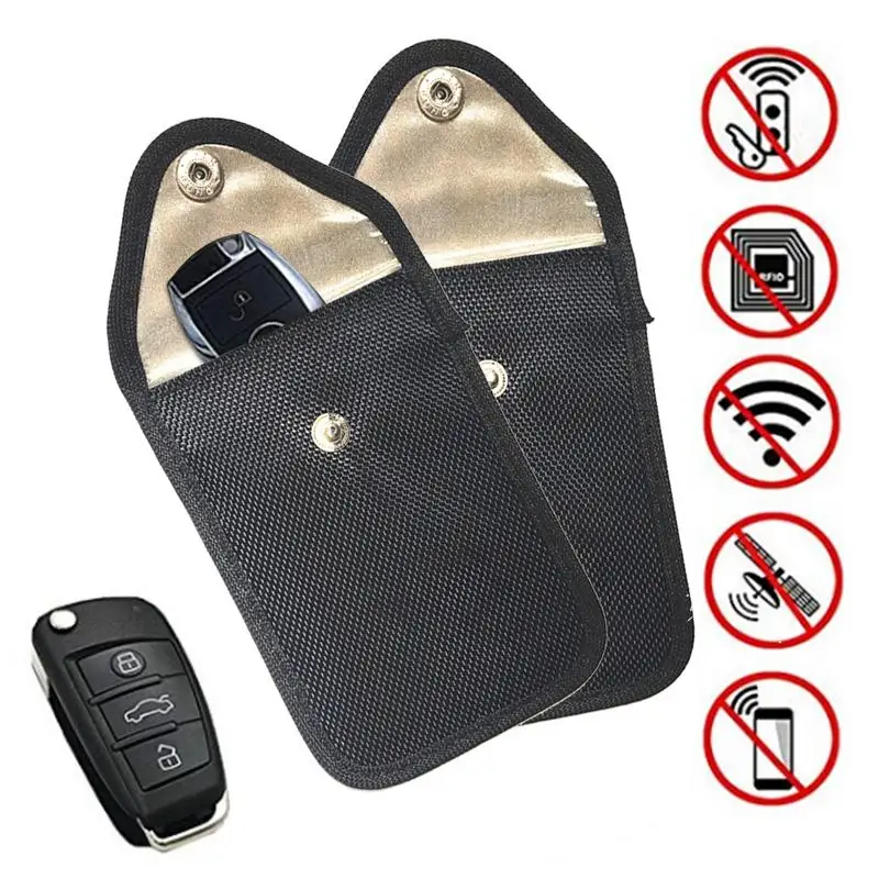 

Car Key Signal Blocker Pouch RFID /WIFI Phone Protector Bag Keyless Remotes Control Entry Fob Guard Signal Blocking Pouch Bag