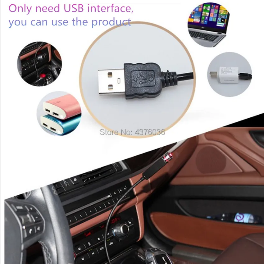 USB светодиодный Автомобильная атмосферная лампа декоративная для Mazda 2 Mazda 3 Mazda 5 Mazda 6 CX5 CX-5 CX7 CX9 Atenza Axela для hyundai solaris