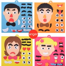 Детские развивающие игрушки, подарки для детей раннего возраста, DIY игрушки, изменение эмоций, ткань, смешное изменение лица