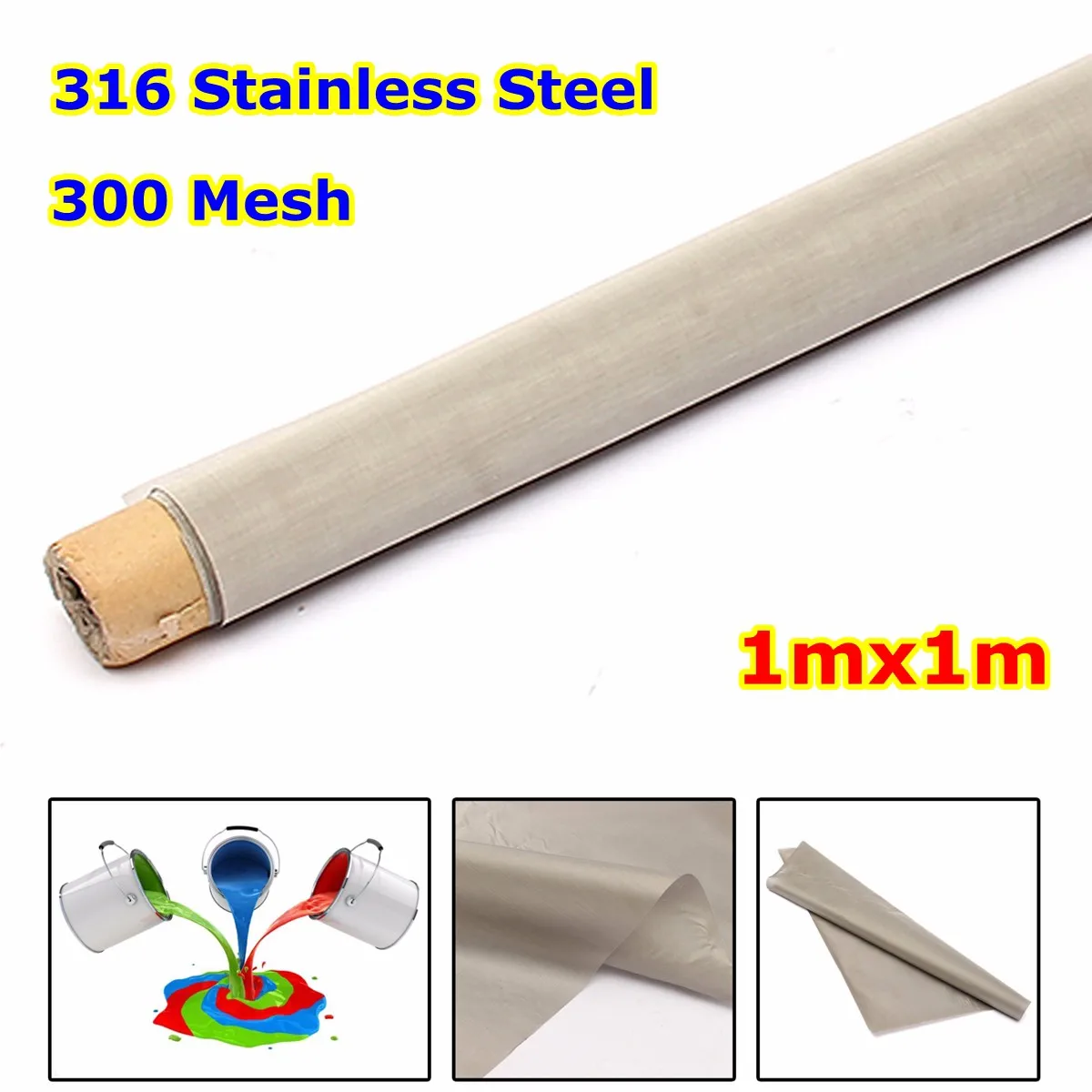 

1M*1M 300 Mesh Filtration 316 Stainless Steel Woven Wire Filtration Screening Filter Screening filter