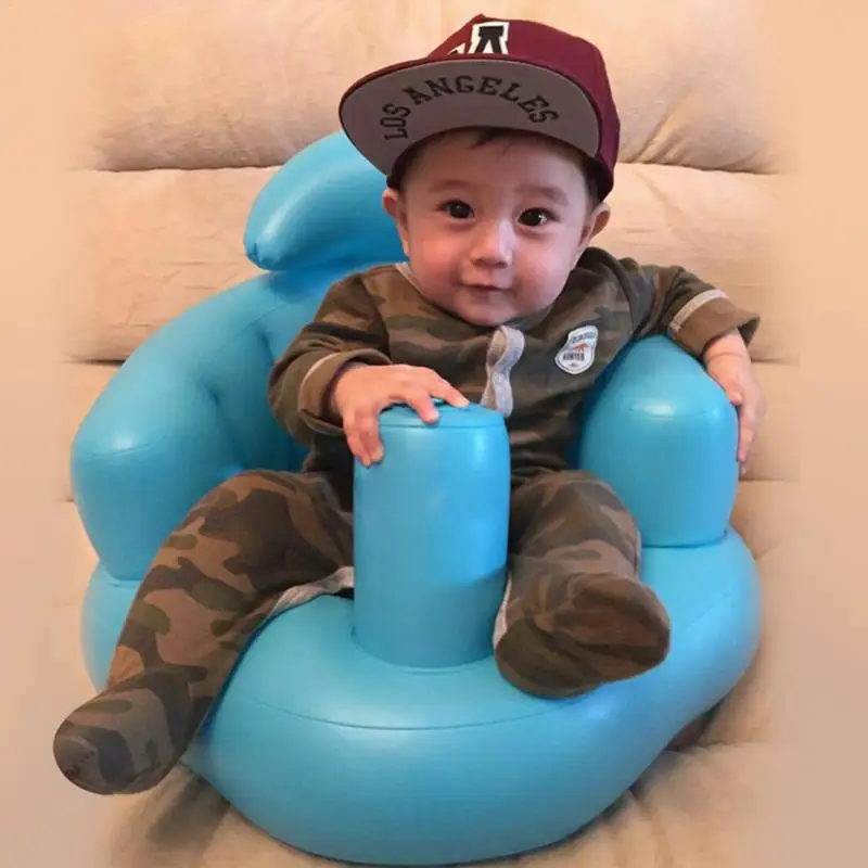 

Baby Kid Children Inflatable Sofa Inflatable Seat BB Dinner Chair Portable Bath Stool For Babies