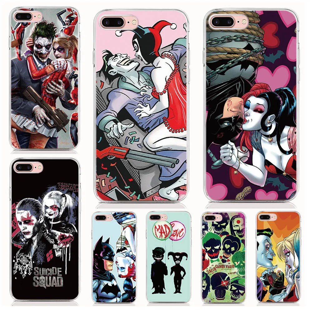 

For Sony Xperia X XZ2 XZ3 XA1 Ultra XA2 Plus XA3 Ultra XZ4 Compact Case Harley Quinn and Joker Cover Coque Shell Phone Cases