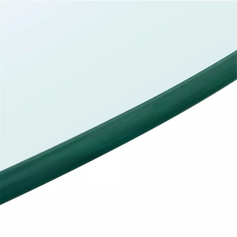 VidaXL Durable Table Top Transparent Tempered Glass Round 700 Mm/ 800 Mm Cafe Table Top Dining / Coffee / Garden Table Top