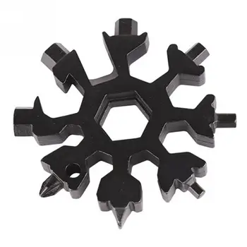 

18 in 1 Multifunction tool card combination Compact portable Hand Tool Sets Snow-flake tool Screwdriver Spanner Key Chain Tools