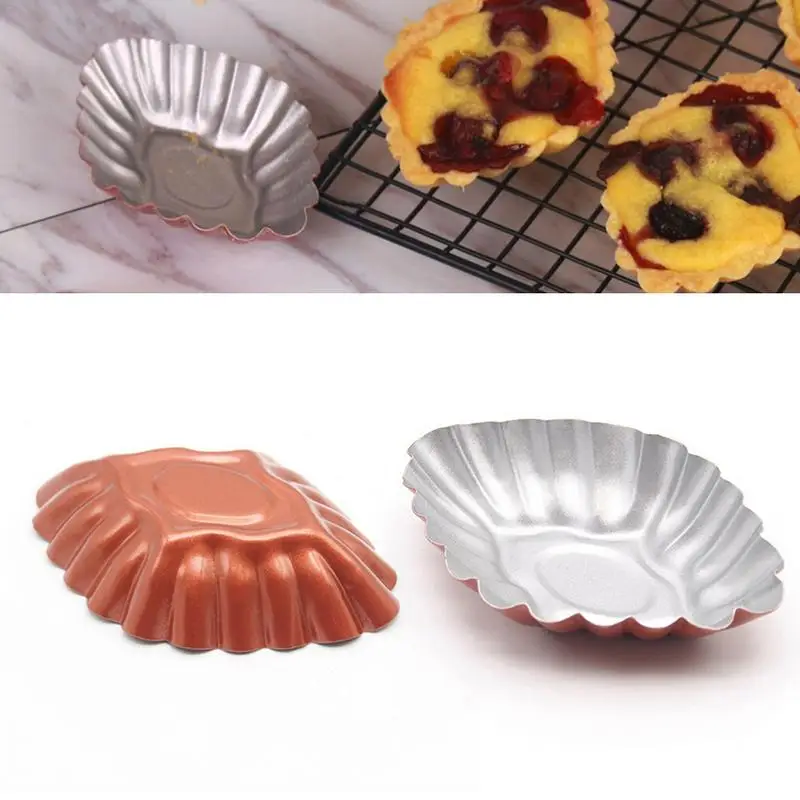 Flower Shaped Egg Tart Mold Portuguese Egg Tart Mould Fruit Pie Pan