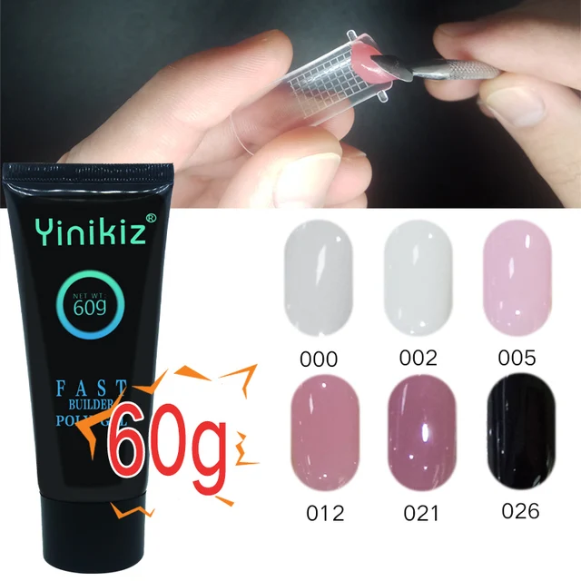 60ml Transpa Clear Camouflage Color Poly Gel Fibre Gl Quick 60ml Transpa Clear Camouflage Color Poly Gel Fibre Gl Quick Building Nail Extend Hard Jelly Easy