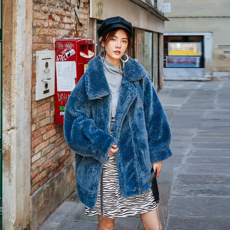 LANMREM 2018 New Fashion Plush Warm Comfortable Turn Down