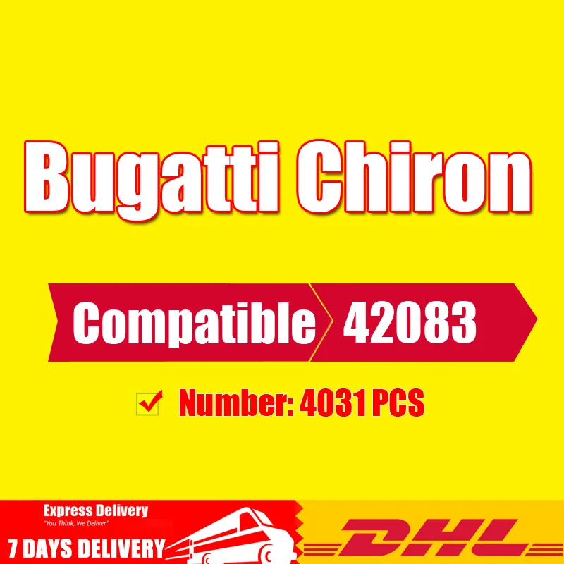 

4031pcs Compatible Legoingly Technic The Bugatti Chiron Racing Car Sets Model Building Block Brick Toys For Gift