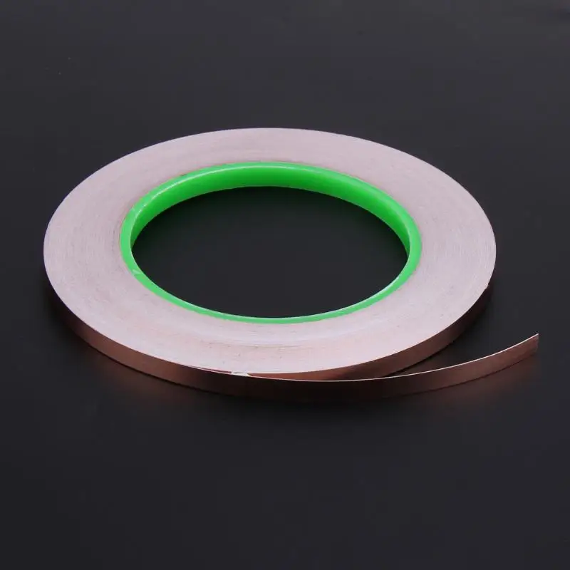 33 Meters 0.6 cm Waterproof Double Conductive Adhesive Heat Insulation Tape EMI Shielding Copper Foil Tape High Temperature Tape