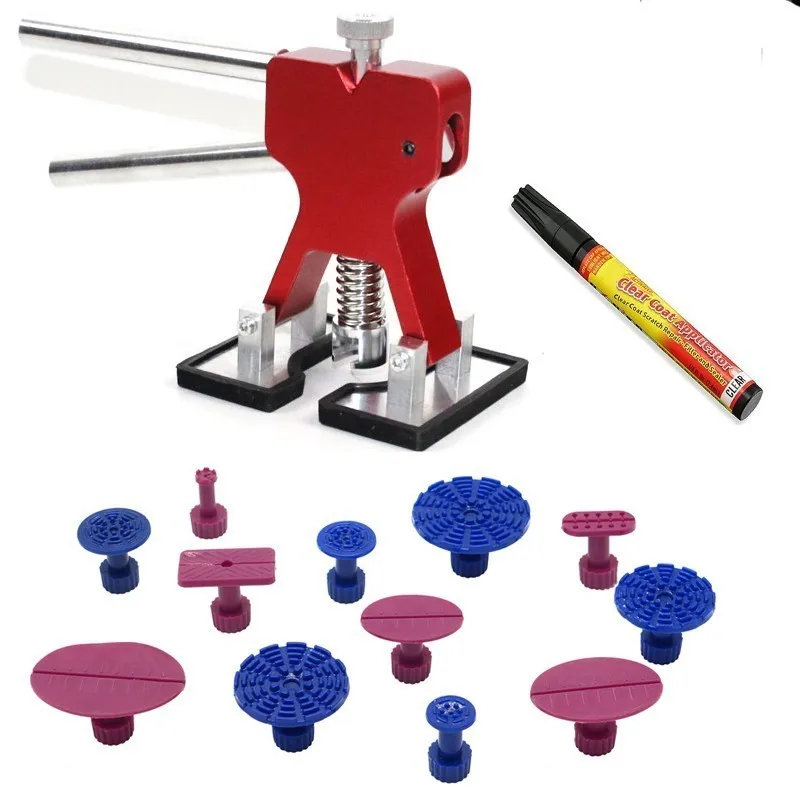 

PDR Car Repair Tool Hand Tool Set Hardware Woordworking Tool Dent Lifer with 12pcs Glue Tabs Dent Lifter for 1-7cm Hail Removal