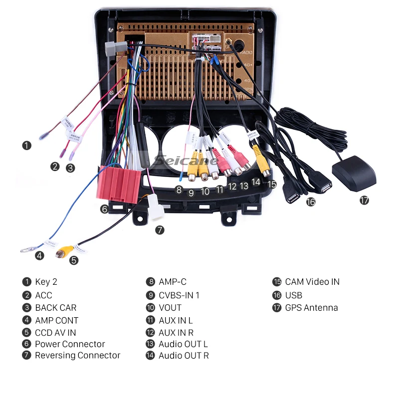 Best Seicane GPS Navi Car Radio Android8.1 HD 9" Touchscreen Multimedia Player for 2005-2010 Old Mazda 5 support Bluetooth Phone SWC 4